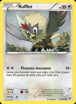 Rufflet card in Spanish