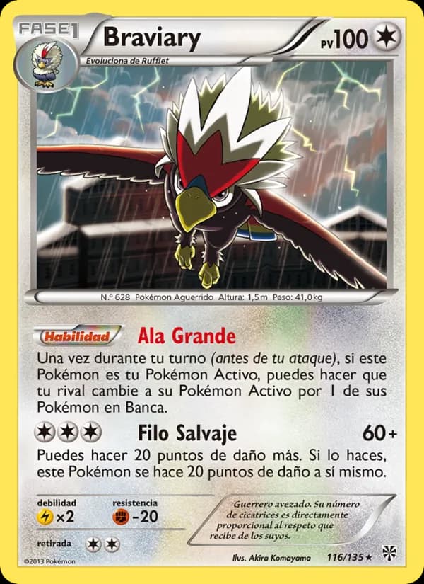 Braviary card in Spanish