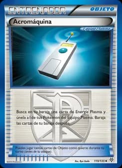 Acromáquina card in Spanish