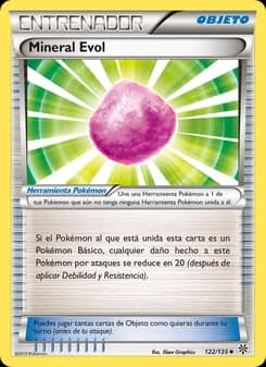 Mineral Evol card in Spanish