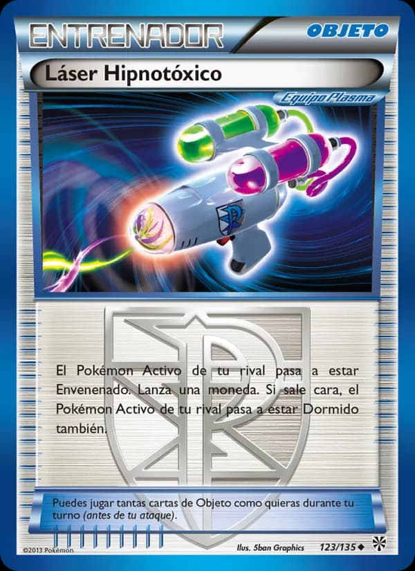 Láser Hipnotóxico card in Spanish