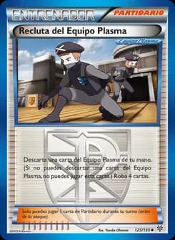 Recluta del Equipo Plasma card in Spanish