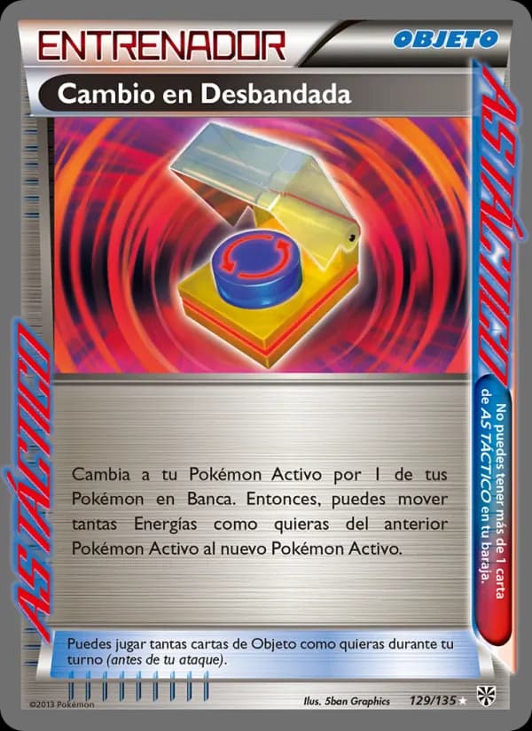 Cambio en Desbandada card in Spanish