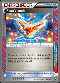 Pieza Victoria card in Spanish