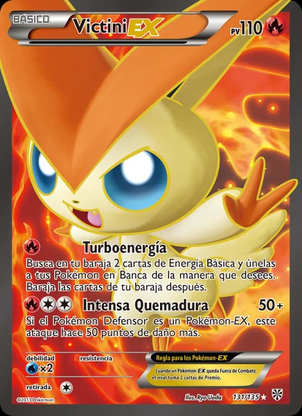 Victini-EX card in Spanish