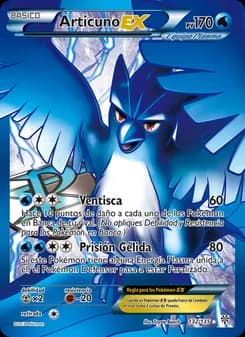 Articuno-EX card in Spanish