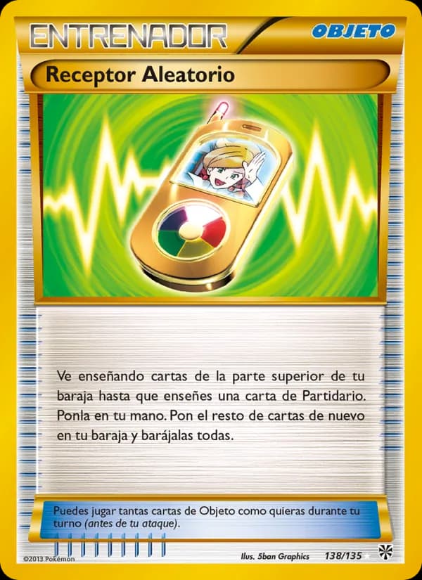 Receptor Aleatorio card in Spanish