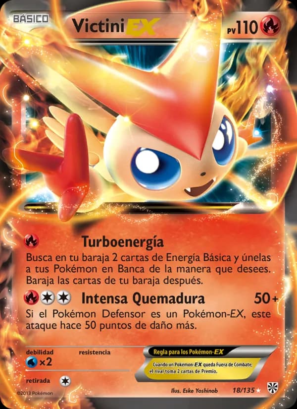 Victini-EX card in Spanish