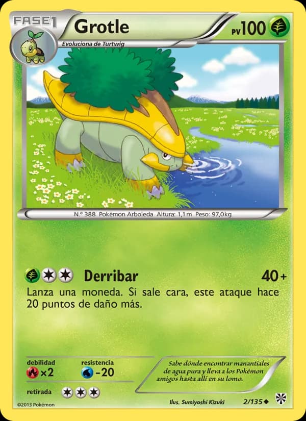 Grotle card in Spanish
