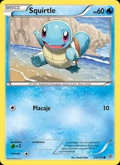 Squirtle card in Spanish