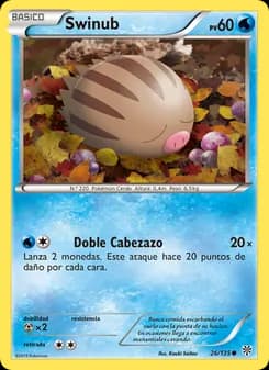 Swinub card in Spanish
