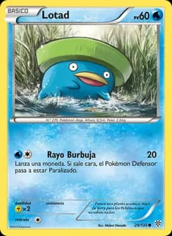 Lotad card in Spanish
