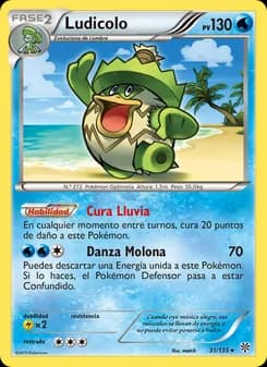 Ludicolo card in Spanish