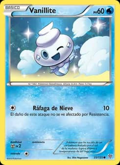 Vanillite card in Spanish
