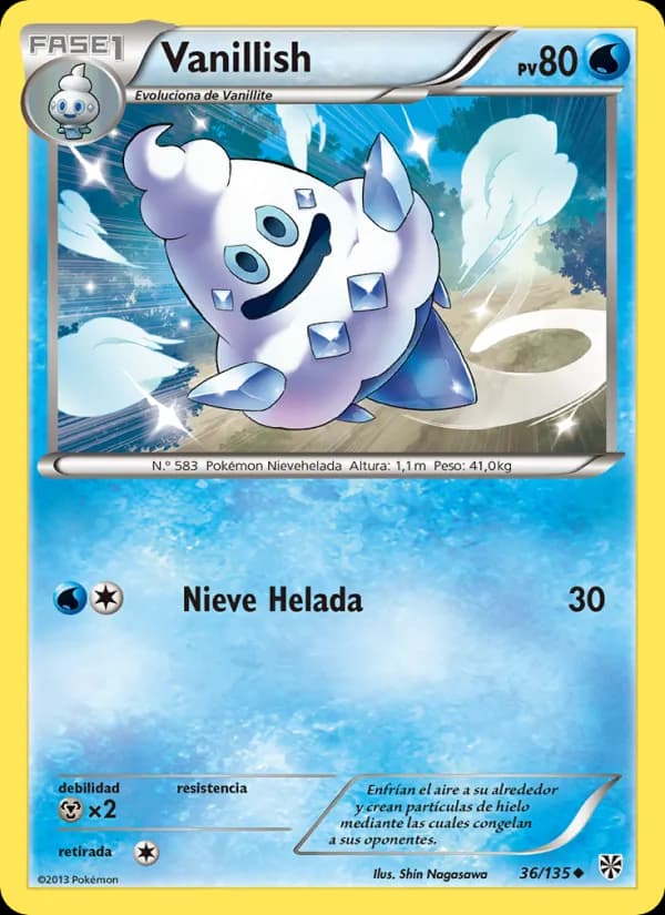 Vanillish card in Spanish