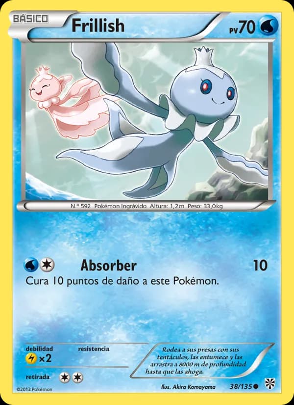 Frillish card in Spanish