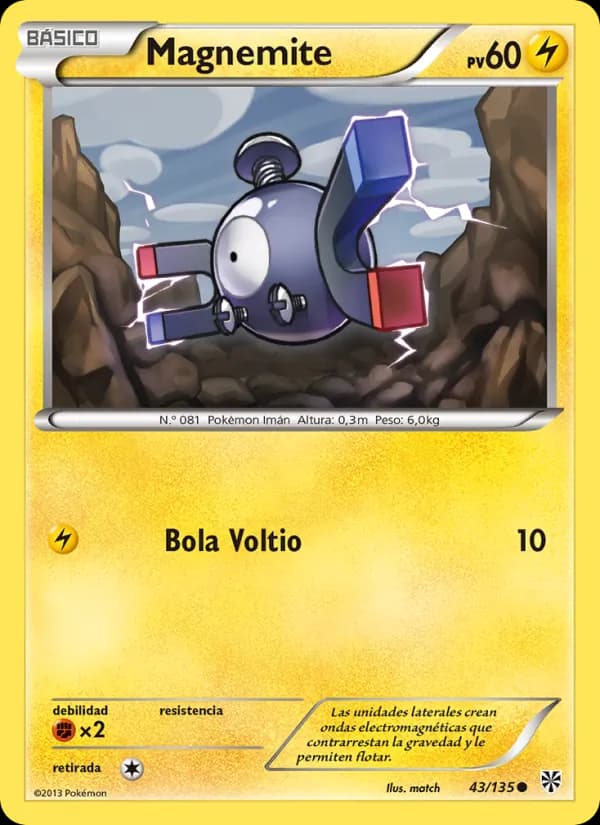 Magnemite card in Spanish