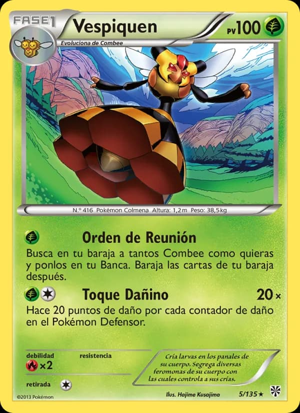 Vespiquen card in Spanish