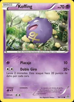 Koffing card in Spanish