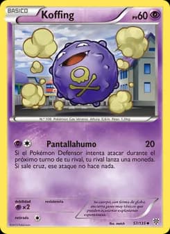 Koffing card in Spanish