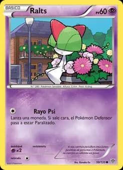 Ralts card in Spanish
