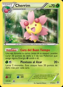 Cherrim card in Spanish