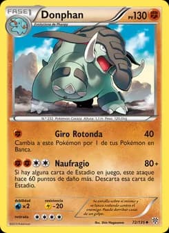 Donphan card in Spanish