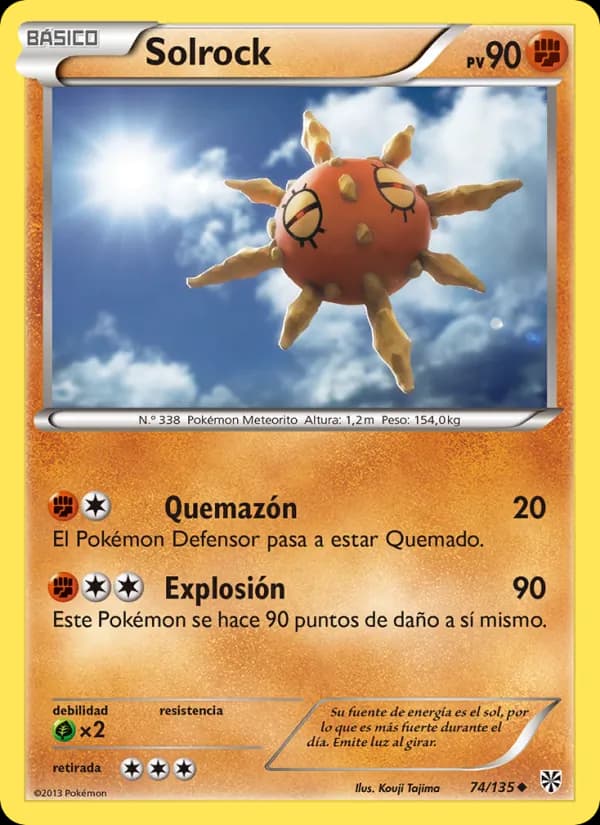 Solrock card in Spanish