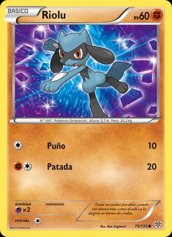 Riolu card in Spanish