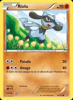 Riolu card in Spanish