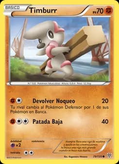 Timburr card in Spanish