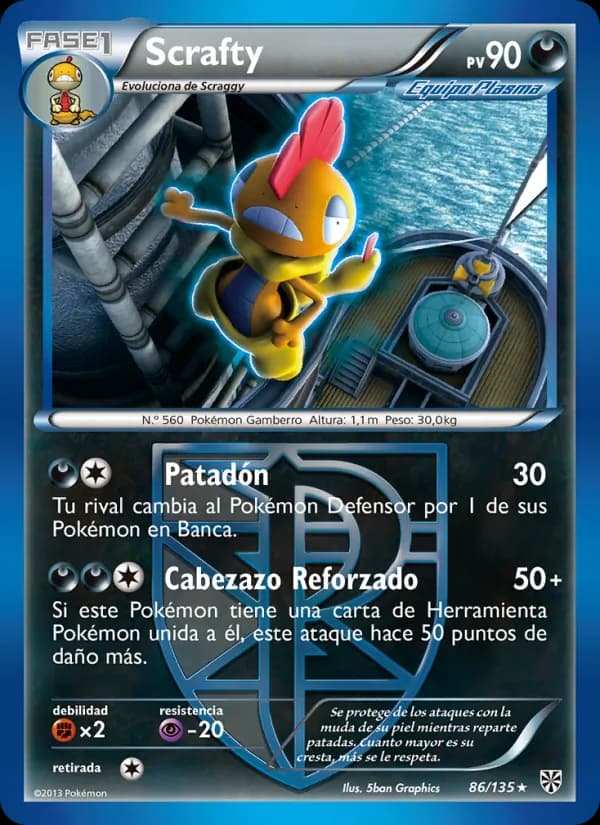 Scrafty card in Spanish