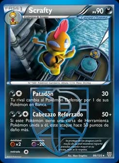 Scrafty card in Spanish