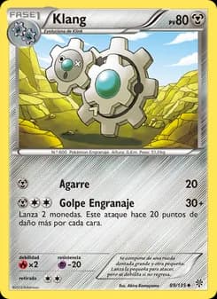 Klang card in Spanish