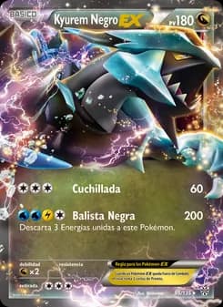 Kyurem Negro-EX card in Spanish
