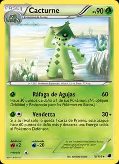 Cacturne card in Spanish