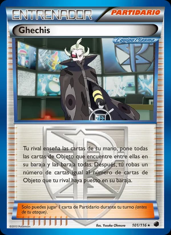 Ghechis card in Spanish