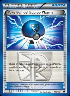 Poké Ball del Equipo Plasma card in Spanish