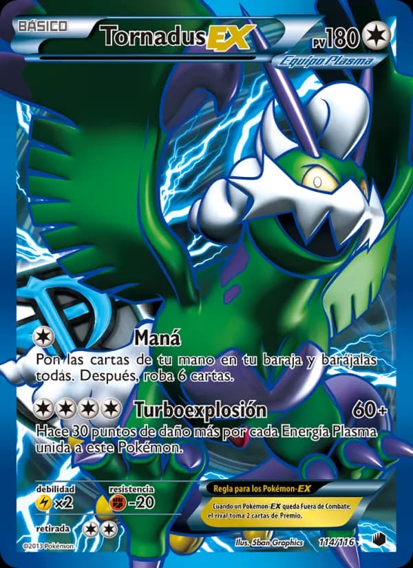 Tornadus-EX card in Spanish