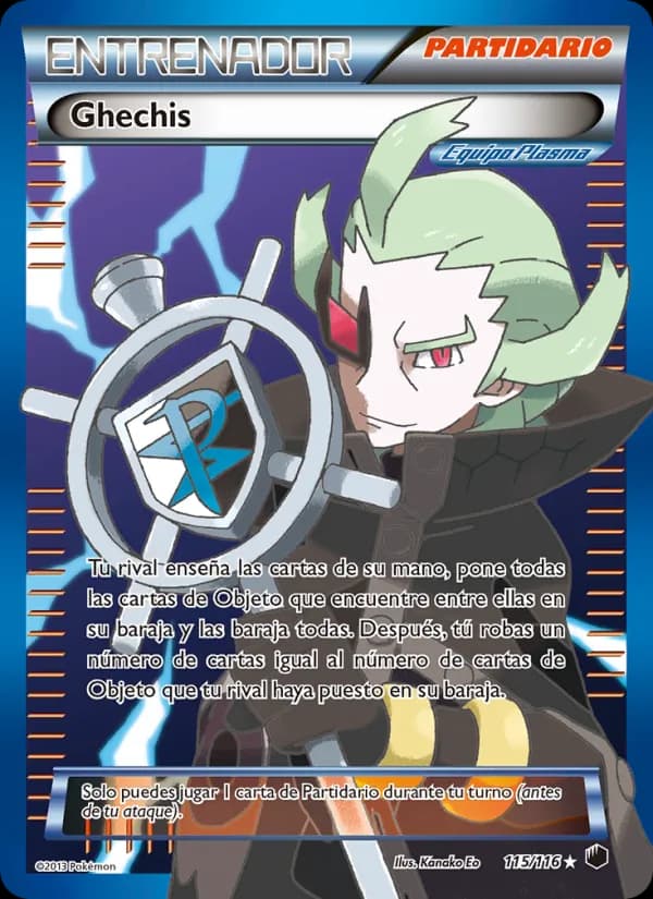 Ghechis card in Spanish