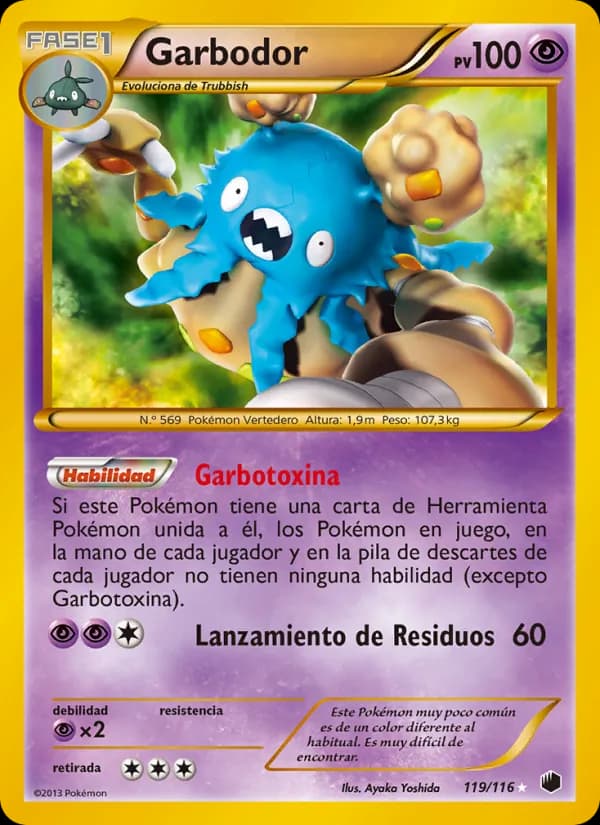 Garbodor card in Spanish