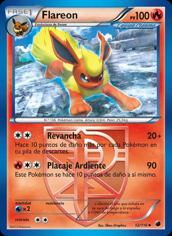 Flareon card in Spanish