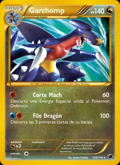 Garchomp card in Spanish