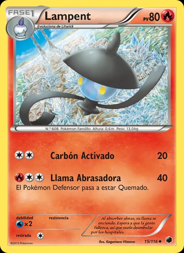 Lampent card in Spanish