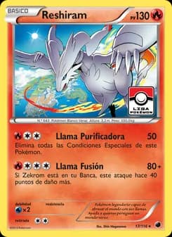Reshiram card in Spanish
