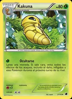 Kakuna card in Spanish