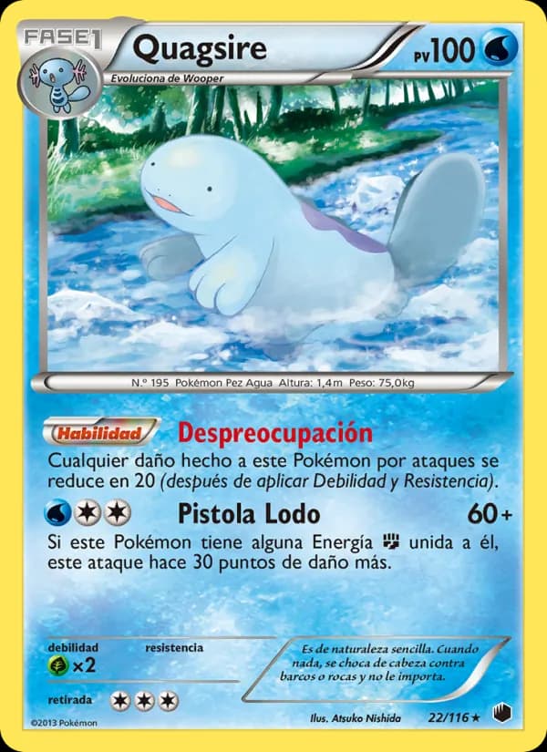 Quagsire card in Spanish