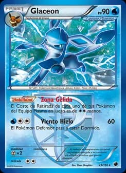 Glaceon card in Spanish