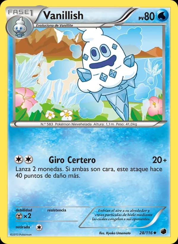 Vanillish card in Spanish