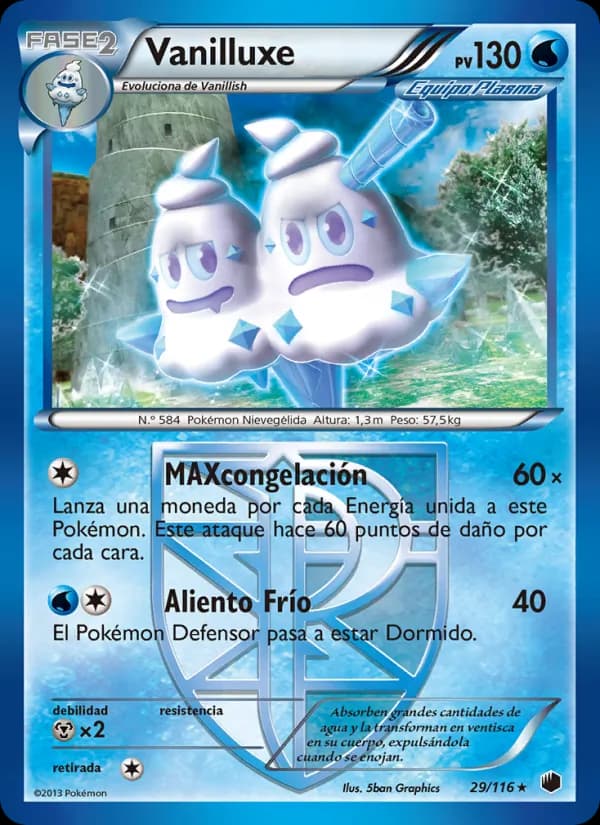 Vanilluxe card in Spanish